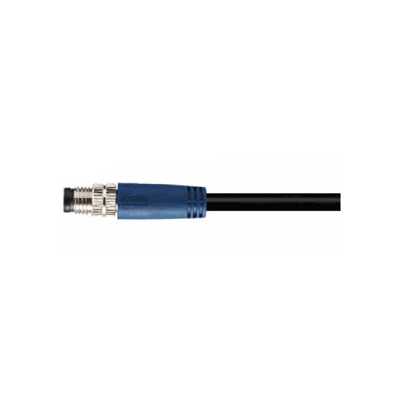 Connecteur mâle M8, 4 pol.,   IP67, 4A, blindé